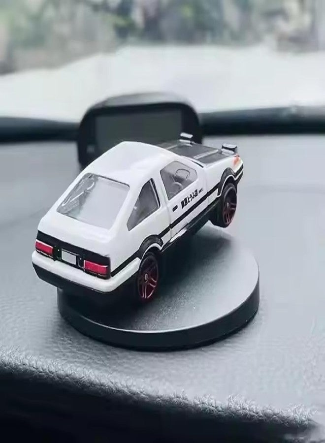 BLAGO Mini Car Model Drifting AE86 Car Model with Self Adhesive Base, 2.95inches Alloy AE86 Car Model Initial D Car Dashboard Decor Car Charm Desk Decor Room Decor Birthday Gift - Image 3